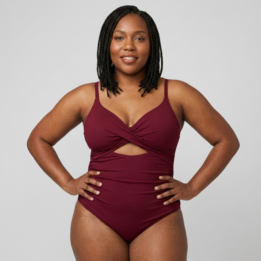 Maillot de bain Sculpt Cutout – Vue de face